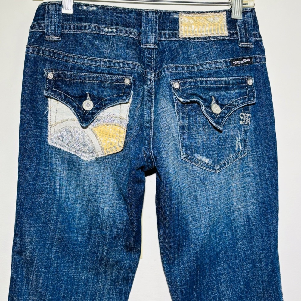 Miss Me Jeans Sequin Pattern Boot Cut Style# JP4686 | Size 26